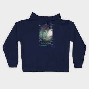 Rainforest Dreams, Sustainably Yours Kids Hoodie